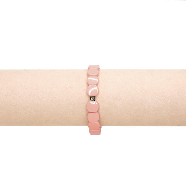 Pink Enameled Bracelet